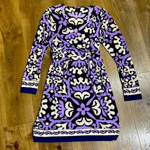 Nicole by Nicole Miller black and purple dress